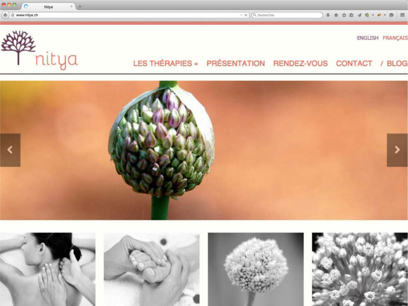 Nyon création site internet responsive Nitya